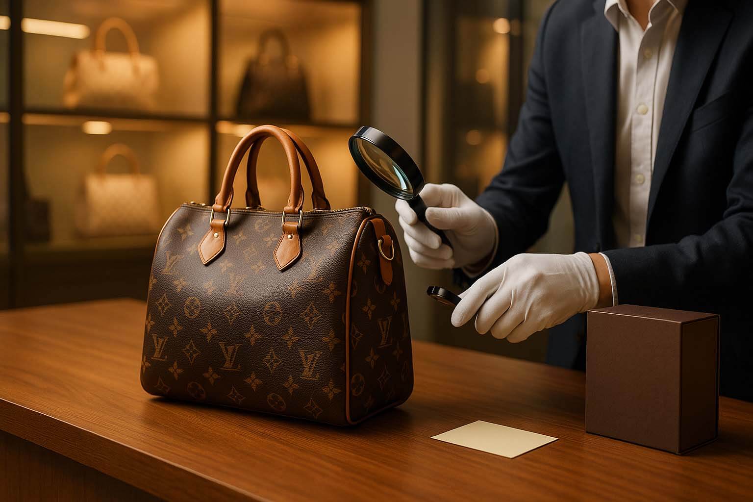 高雄 LV 包收購檢測|專員戴手套放大鏡檢查真偽與成色|青蘋果3C